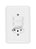 INTERRUPTOR 2S + TOMADA 10A STYLUS - ILUMI - Imagem 1