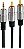 Cabo P2 x Rca - P2 Estereo X 2 Rca Macho Plug Metal - 1,50M - Imagem 1