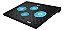 Suporte Para Notebook 17 Base Cooler Com Ventilação Led Azul - Imagem 3