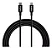 Cabo USB-C para Lightning 1,2m PVC Preto Intelbras EUCL 12PP - Imagem 1