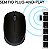 Mouse sem fio Logitech M170 com Design Ambidestro Compacto, Conexão USB e Pilha Inclusa - Preto - Imagem 2