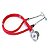 Estetoscópio Rappaport G-Tech Premium Cor Vermelho - Imagem 4