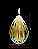 Lamparina Gota em Cristal Murano com Ouro 24K - São Marcos - Imagem 3