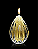 Lamparina Gota em Cristal Murano com Ouro 24K - São Marcos - Imagem 1