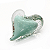 Coração Pequeno em Cristal Murano - São Marcos - Imagem 3