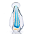 Imagem Pequena em Cristal Murano com Ouro 24K - São Marcos 23 cm - Imagem 1