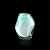 Cachepô Orion em Cristal Murano - São Marcos - Imagem 1
