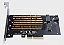 Placa PCIE NVME & Sata AD 136 Knup - Imagem 1