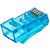 Conector Rj45 Macho Fast Track Gts Cat5e Azul 20 Unidades - Imagem 1