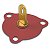 Diafragma Desafogador Plano 1 Membrana Passat Voyage Parati Gol Weber 450 401214/401093 - Imagem 1