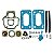 Kit de Juntas para Carburador Fiat Tempra 2.0 Diafragma Partida à Frio com ou sem Ar Cond Álcool Carb. 460 CHT  Weber - Imagem 1