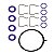 Kit de Juntas para Injeção Eletrônica GM Corsa/Celta  Prisma 1.0 8v.  Motor VHC-E 2008 - Imagem 1