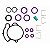Kit de Juntas para Injeção Eletrônica Ford Escort SW Zetec 1.8 16v. Multi Point com 8 Anéis no Bico - Imagem 1