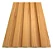 Painel Ripado Interno Madeira Marfim WPC de 290cm x 16cm (0,464M²) - Imagem 2