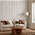 Painel Ripado Interno Marmore Branco WPC de 290cm x 16cm (0,464M²) - Imagem 1