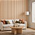 Painel Ripado Interno Madeira Carvalho WPC de 290cm x 16cm (0,464M²) - Imagem 1