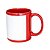 Caneca Com Tarja para Sublimação Preta/Vermelha Porcelana Caixa 12 ou 36 Unidades - Imagem 3