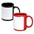 Caneca Com Tarja para Sublimação Preta/Vermelha Porcelana Caixa 12 ou 36 Unidades - Imagem 1
