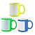 Caneca Com Tarja Para Sublimação Colorida Porcelana Caixa 12 ou 36 Unidades - Imagem 1