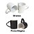 Par De Canecas Love Alça De Coração Branca/Preta Mágica Porcelana Para Sublimação - Imagem 2