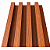 Painel Ripado Interno Mogno WPC de 290cm x 16cm (0,464M²) - Imagem 2