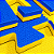 Tatame EVA BICOLOR - 30mm 1x1 Azul e Amarelo - Imagem 3
