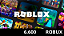 Roblox Gift Card Robux 6.600 Brasil - Código Digital - Imagem 1