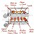 Churrasqueira Grill TRIPLA Inox SEVEFORT 9 Espetos Giratórios - Imagem 6