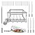 Churrasqueira Gira Grill 5 Espetos Inox + 2 Grelhas Modulares + Espeto Grelha Peixe / Frango + Brinde - Imagem 1