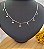 Colar Chocker Rabo de Baleia placa - Prata 925 - Imagem 1