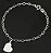 Pulseira Placa Coração - Prata 925 - Imagem 3