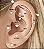 Piercing Helix / Daith Cruz Zirc. Colorido Prata 925 - Imagem 3
