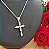 Conjunto Cruz Zircônias - Prata 925 - Imagem 2