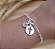 Pulseira Medalha Cruz e Pedra - Prata 925 - Imagem 1