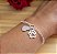 Pulseira Placa com Pata Pet - Prata 925 - Imagem 1
