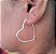 Argola Coração Fio 1,3 mm Prata 925 - Imagem 1