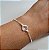 Pulseira Trevo Transparente - Prata 925 - Imagem 1