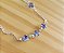 Pulseira  Zircônia Lavanda - Prata 925 - Imagem 2