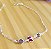 Pulseira Borboleta e Duas zircônias - Prata 925 - Imagem 2