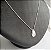 Colar Chapa Gota - Prata 925 - Imagem 2