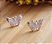 Conjunto Borboleta Cravejada - Prata 925 - Imagem 4