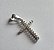 Pingente Cruz Cravejada 16x12 mm - Prata 925 - Imagem 1