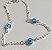 Pulseira Olho Grego c/ Duas Pedras- Prata 925 - Imagem 2