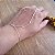 Pulseira de Mão Hand Chain ( Jade) Canutilhos - Prata 925 - Imagem 2