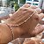 Pulseira de Mão Hand Chain ( Jade) Bolinhas - Prata 925 - Imagem 3