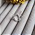 Argola Click Retangular Cravejada - Prata 925 - Imagem 1