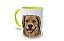 Caneca Cerâmica Alça Colorida Pet - 1 caricatura - Imagem 1
