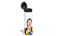 Squeeze Tampa Bola 600ml - 1 caricatura - Imagem 1
