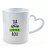 Caneca Cerâmica Alça Coração (personalize sua caneca) - Imagem 1