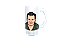 Caneca Chopp Vidro 475ml - 1 caricatura - Imagem 1
